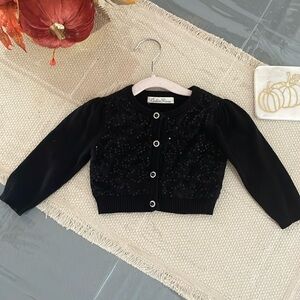 Couture Princess toddler black sweater 18 months